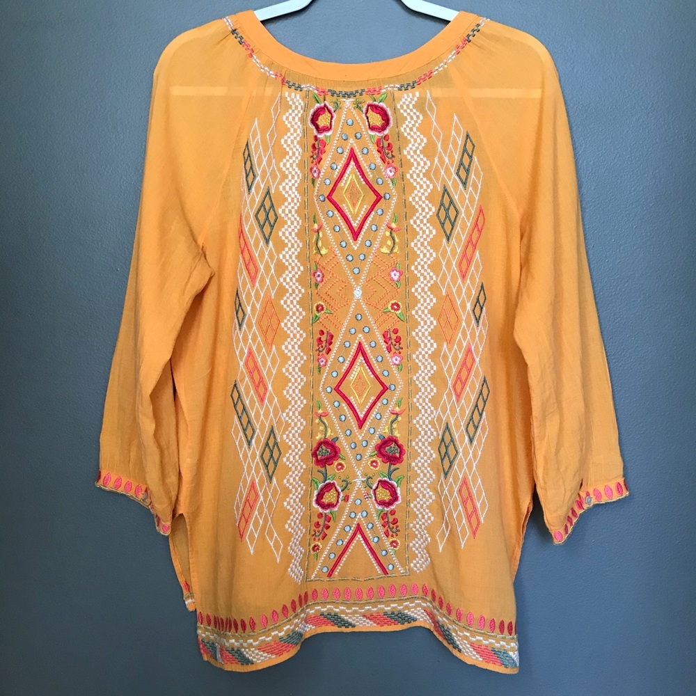 Johnny Was ‘George’ Peasant Top - Picture 4 of 10